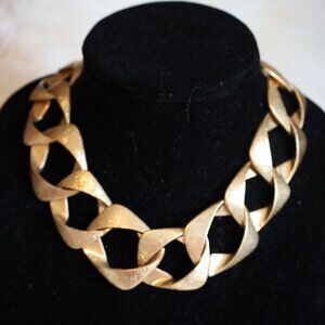 Zara Gold Tone Link Necklace